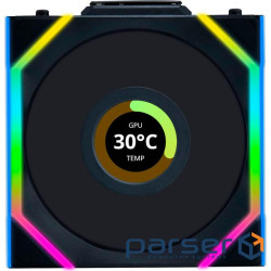 Повітряне охолодження для ПК LIAN LI Uni Fan SL WIRELESS LCD Reverse, 120-1, B (G99.12RSLLCD1W1B.00)