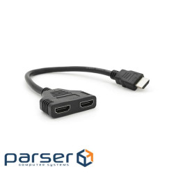 Розгалужувач HDMI 1=>2 порти, 1080P, кабель 30см, OEM (YT43340)