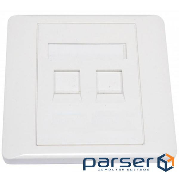 Рамка Kingda Рамка на два порти, шторка, 86х 86 (KD-FP06)