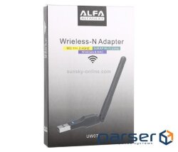 Бездротовий мережевий адаптер з антеною 10см Wi-Fi-USB LV / CL-UW07B - 5370, 80 (LV-UW07-5370 (10см ))