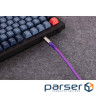 Дата кабель USB-C + USB A to USB-C 1.0m Double-Sleeved Geek purple Keychron (CAB23_ (CAB23 KEYCHRON)