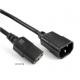 Secondary power cable VOLTRONIC PC-monitor 1.8m, 0.75mm, 3pin, IEC C13-C14 (PC-IEC C13-C14 CCA18)