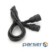 Кабель живлення вторинний VOLTRONIC PC-monitor 1.8m, 0.75mm, 3pin, IEC C13-C14 (PC-IEC C13-C14 CCA18)