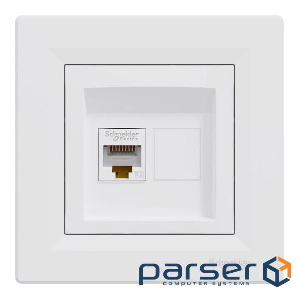 Розетка комп'ютерна одинарна Schneider Electric Asfora EPH4300121 RJ45 кат.5е UTP