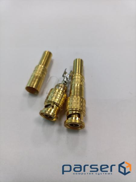 Рознімання BNC-M - з пружиною під кабель і наконечником під гвинт для фіксації центральної (YT30454) (YT30454)