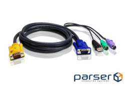 Кабель KVM, PS / 2-USB, 3 м. (2L-5303UP)