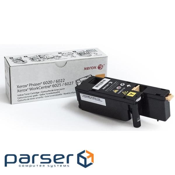 Тонер-картридж Xerox PH6020/6022/WC6025/6027 Yellow (106R02762)