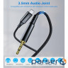 Перехідник USB-C to jack 3.5mm stereo audio (CDLA) 2.0m Choetech (AUX008-BK)