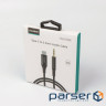 Перехідник USB-C to jack 3.5mm stereo audio (CDLA) 2.0m Choetech (AUX008-BK)