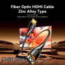 Кабель мультимедійний HDMI M to HDMI M 15.0m 4K60Hz fiber optic zinc alloy black Vention (ALSBN)