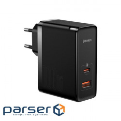 Мережевий зарядний пристрій Baseus GaN5 Pro 2 порти, USB + Type-C 100W Чорний (CCGP090201)