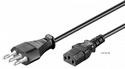 Power cable for devices IEC(Italy)-(C13) M/F 1.8m, 3x0.75mm Cu, black (75.09.7203-1)