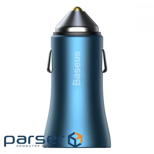 Автомобильное ЗУ Baseus Golden Contactor Pro 40W USB + Type-C (with Cable Type-C to Ligh (TZCCJD-03)