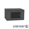 Шафа настінна Ipcom 6U, 600*450, перфоровані дверцята, RAL9005 (СН-6U-060х045-ДП-9005)