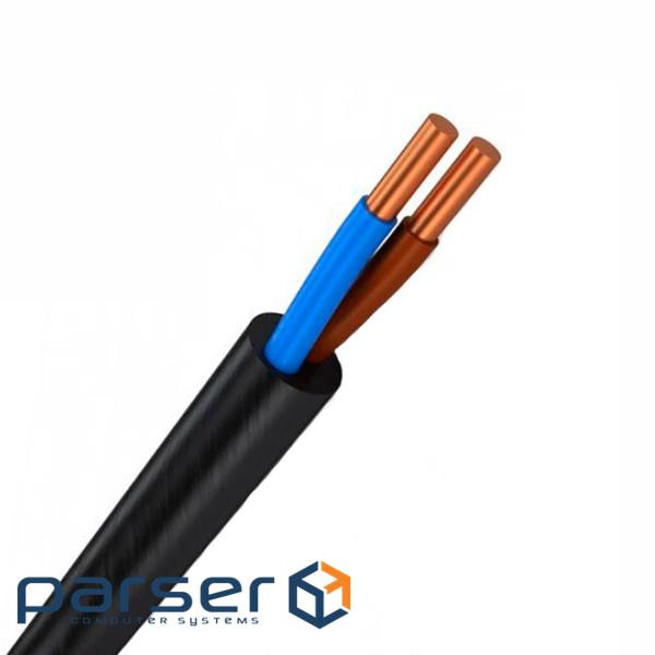 Кабель Одескабель ВВГнг-LS 2 * 1,5 (ож) -0,66 ціна за метр бухта 200 м. Чорний (39658 200м)