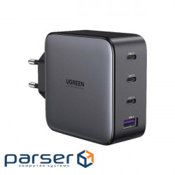 Зарядний пристрій UGREEN CD226 Nexode GaN 100W 3xUSB-C, 1xUSB-A, PD3.0, QC4.0+ Wall Charge (40747)
