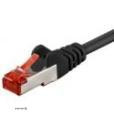 Патч-корд екранований RJ45 SFTP6 0.25m,patch AWG27 D=6.0mm Gold Protect,чорний (75.09.5458-1)