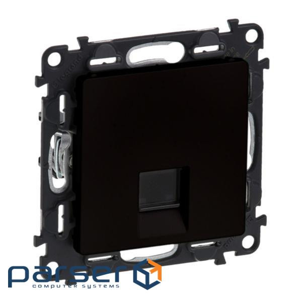 Розетка RJ45 кат. 5e UTP Legrand Valena Life, матовий чорний (756340)