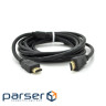 Кабель Ritar PL-HD94 HDMI-HDMI Ultra HD 1080P, 20.0m, v1,4, OD-8.0mm (YT-HDMI(M)/(M)V1.4-20.0m Gold)