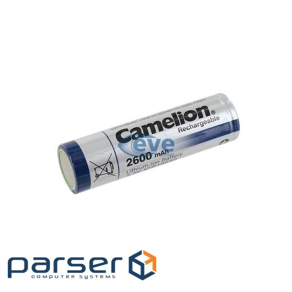Battery 18650 Li-Ion ICR18650 FlatTop Bulk, 2600mAh, 3.7V Camelion (ICR18650F-26)