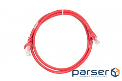 Патч корд 2E Cat 5e,UTP,RJ45, 26AWG ,7/0.16 Cu, 1.00 m, PVC,Red (2E-PC5ECOP-100RD)