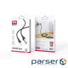 Дата кабель USB 2.0 AM to Lightning 1.0m 2.1A silicone black XO (NB208-L-1-BK)