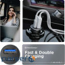 Зарядний пристрій Armorstandart Car USB Type-C PD20W + USB QC 3.0 Grey (ARM65439)