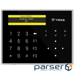 Клавиатура Tiras K-GLCD+(black)