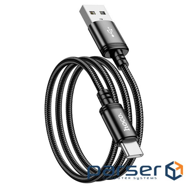Кабель Hoco X89, Type-C-USB, 3A, Black, довжина 2м, BOX (Hoco X89Tc)