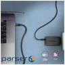 Дата кабель USB-C to USB-C 2.0m v3.2 Gen 1 PD 60W 3A black AXAGON (BUCM3-CM20AB) (BUCM3-CM20AB 2м)