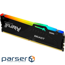 Модуль пам'яті KINGSTON FURY Beast RGB EXPO Black DDR5 6800MHz 16GB (KF568C34BBEA-16)