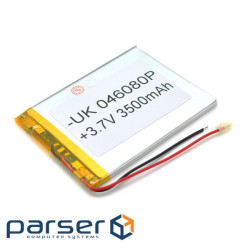 Літій-полімерний акумулятор 4*60*80mm (Li-ion 3.7В 3500мА&middot,год) (406080) ) (406080)