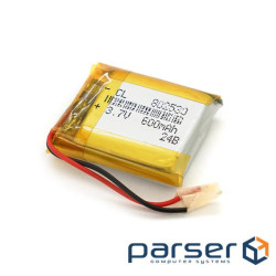 Літій-полімерний акумулятор 8*25*30mm (Li-ion 3.7В 520мА&middot,год) (802530) ) (802530)