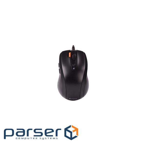 Миша провідна V-Track USB (беззвучне натискання ), 1600 dpi (N-70FXS (Black))