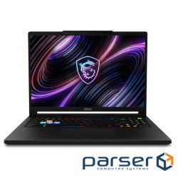ноутбук 16_2.5KMI_240Hz/R9 8940HX/32/1TB SSD/RTX 5 070 Ti 12GB/DOS/Core Black MSI R (9S7-265K22-022)