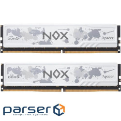 Модуль пам'яті APACER Nox DDR5 6000MHz 32GB Kit 2x16GB White (AH5U32G60C622MWAA-2)
