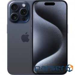 Смартфон APPLE iPhone 15 Pro 512GB Blue Titanium (MTVA3)