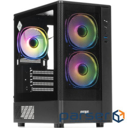 Корпус QUBE Geon ARGB Black (GEON_GBNU3)