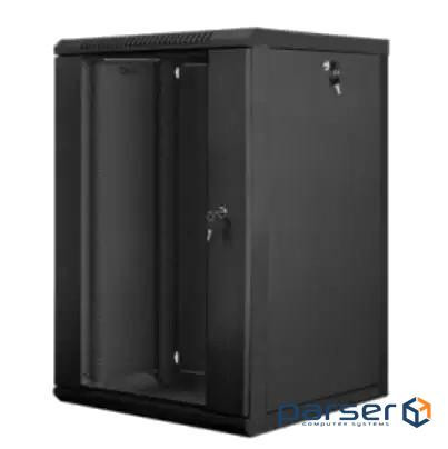 Шафа настінна Hypernet 18U 19" 600x600 (WMNC66-18U-FLAT-BLACK)