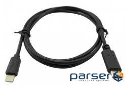 Cable USB 3.1 Type C - Lightning M/M black 1m . (S0748)