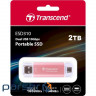 Портативний диск SSD TRANSCEND ESD310 2TB USB3.2 Gen2 Pink (TS2TESD310P)