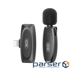 Мікрофон XO MKF08B з придушенням шуму lightning Black (XO MKF08B-IP) (MKF08B.black)