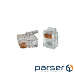 Конектор ESERVER RJ12 6P4С, уп. 100шт (WT-6001D)