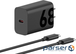 Зарядний пристрій MOTOROLA 68W USB-С +кабель 1m(MC-682N)ч 