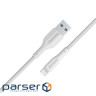 Дата кабель USB 2.0 AM to Lightning 2.0m 2A xCord-Ai200 white Promate (xcord-ai200.white)