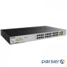 Network switch Cisco SG350X-48-K9-EU Тип - управляемый 3-го уровня, форм-фактор - в стойку, количество портов - 54, порты - SFP+, Gigabit Ethernet, комбинированный, возможность удаленного управления - управляемый, коммутационная способность - 176 Гбит/ с, размер таблицы МАС-адресов - 64000 Кб, корпус - Металический, 48x10/ 100/ 1000TX, 2хSFP+ D-Link DGS-1026MP