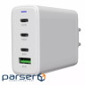 Зарядний пристрій Canyon CU140ACC GaN 150W 3xPD 1xQC EU White (CNS-CUW140ACC)