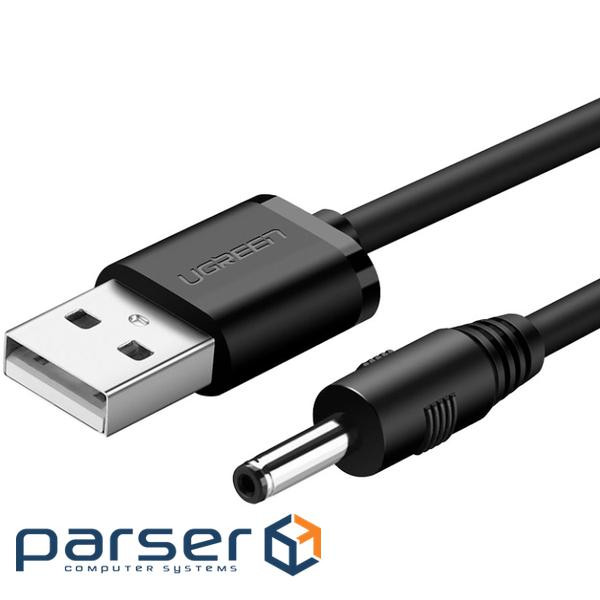 Кабель живлення USB to DC 3.5mm 5V 1.0m black Ugreen (10376)