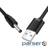 Кабель живлення USB to DC 3.5mm 5V 1.0m black Ugreen (10376)