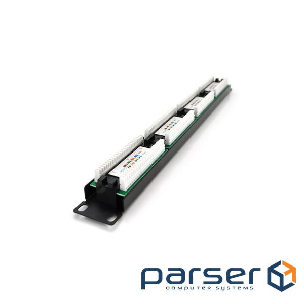 Патч-панель 19 24xRJ-45 UTP cat. 5е , 1U Pipo (PP245191U)